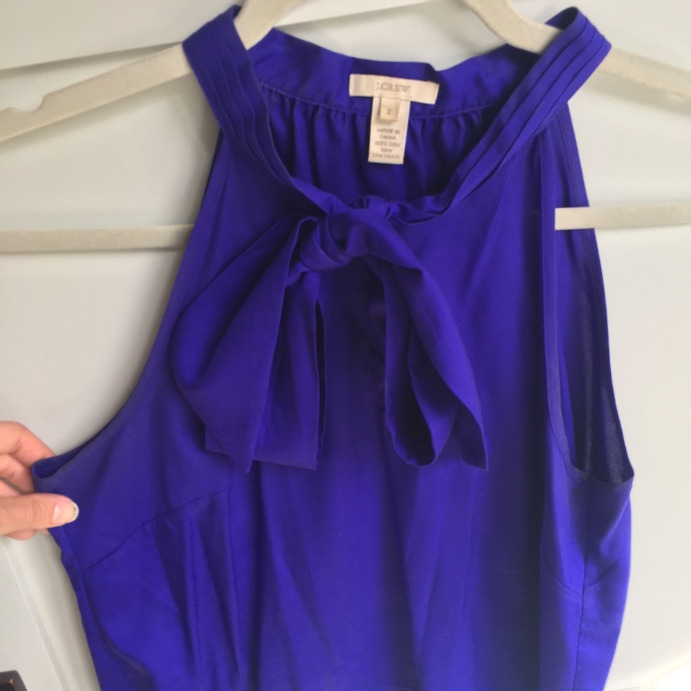 Royal purple j. Crew sleeveless blouse